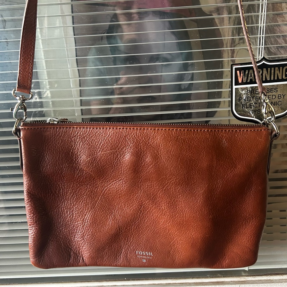 Fossil Leather Shoulder Bag